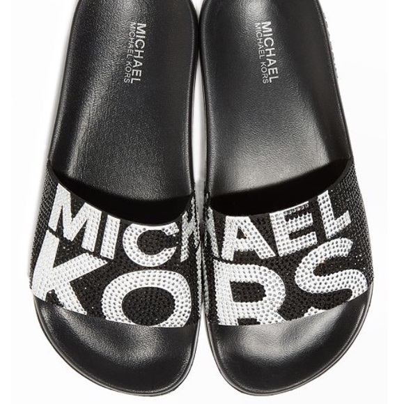 michael kors bling slides